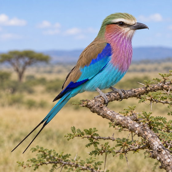 lilac-breasted roller