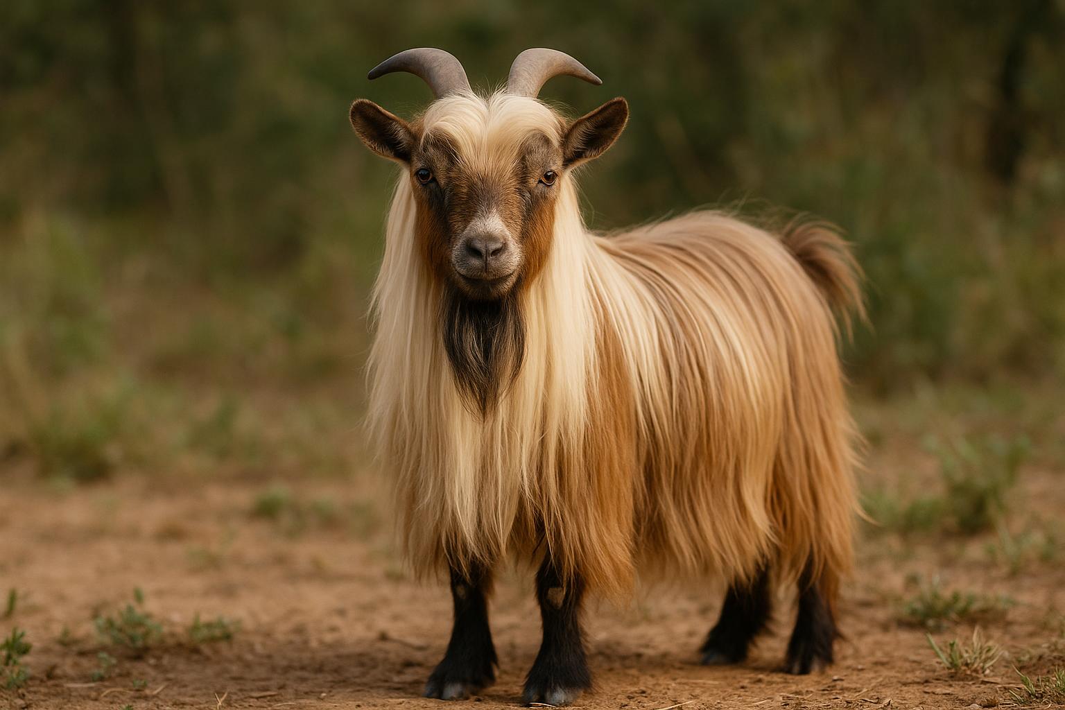 miniature silky fainting goat