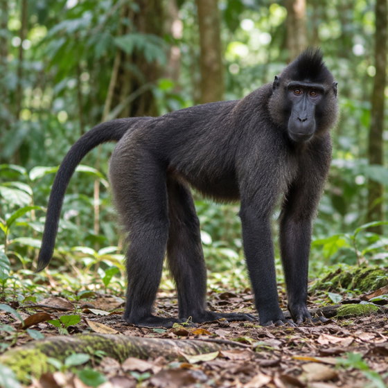 black-crested mangabey