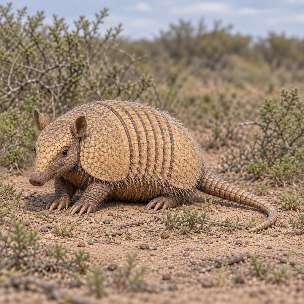 six-banded armadillo
