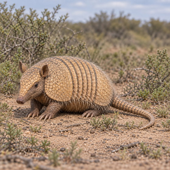 six-banded armadillo
