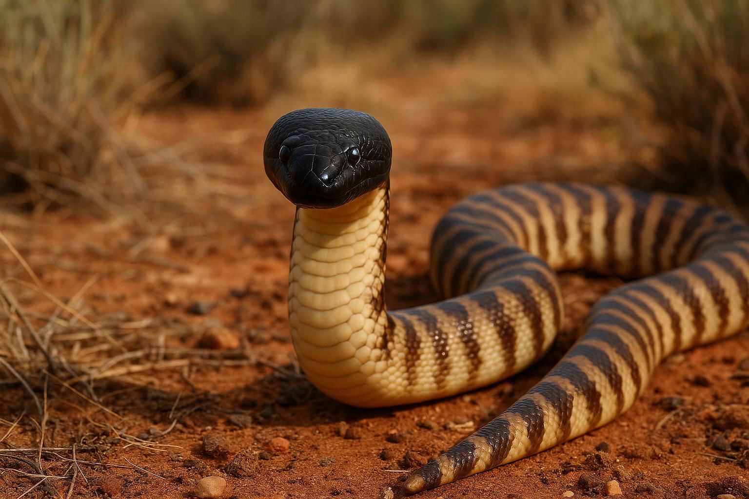 black-headed python