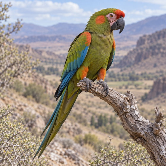 red-fronted macaw
