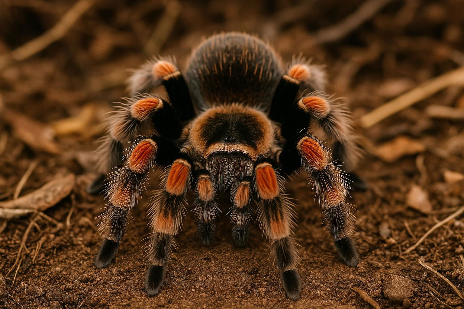Mexican red knee tarantula