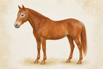 Gray horse over a Chestnut base