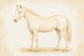 Cremello horse